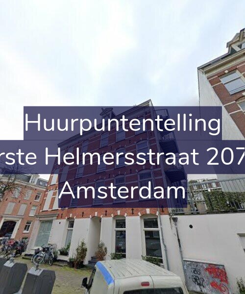Foto gevel Huurpuntentelling voor Eerste Helmersstraat 207-B, Amsterdam