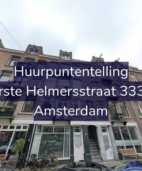 Foto gevel Huurpuntentelling voor Eerste Helmersstraat 333-2, Amsterdam
