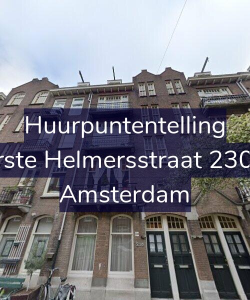 Foto gevel Huurpuntentelling voor Eerste Helmersstraat 230-H, Amsterdam