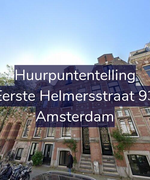 Foto gevel Huurpuntentelling voor Eerste Helmersstraat 93, Amsterdam