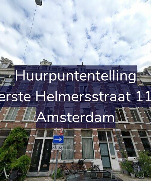 Foto gevel Huurpuntentelling voor Eerste Helmersstraat 118, Amsterdam