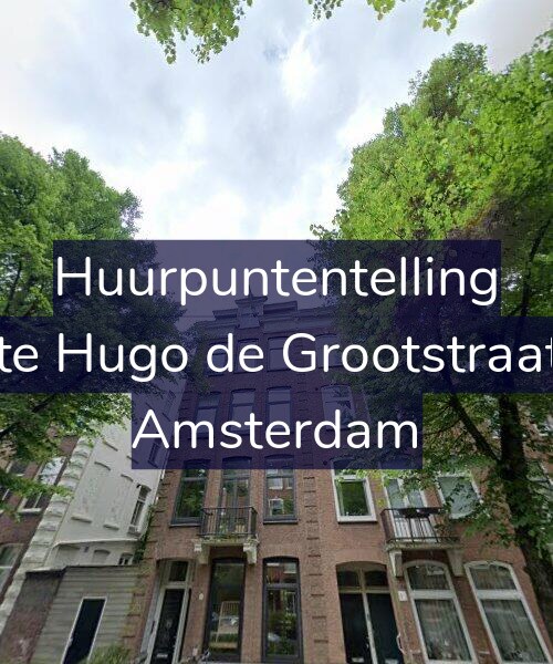 Foto gevel Huurpuntentelling voor Eerste Hugo de Grootstraat 1-3, Amsterdam