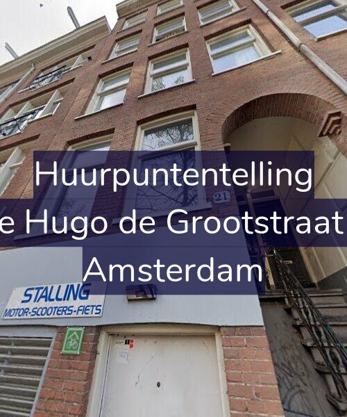 Foto gevel Huurpuntentelling voor Eerste Hugo de Grootstraat 19-1, Amsterdam