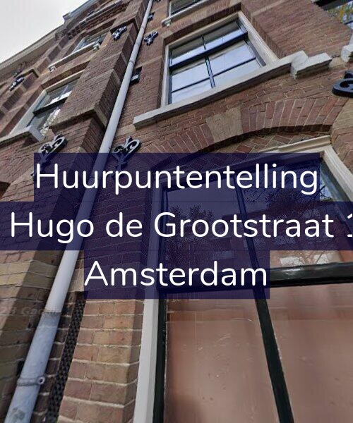 Foto gevel Huurpuntentelling voor Eerste Hugo de Grootstraat 13-AH, Amsterdam