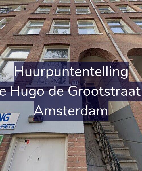 Foto gevel Huurpuntentelling voor Eerste Hugo de Grootstraat 21-2, Amsterdam