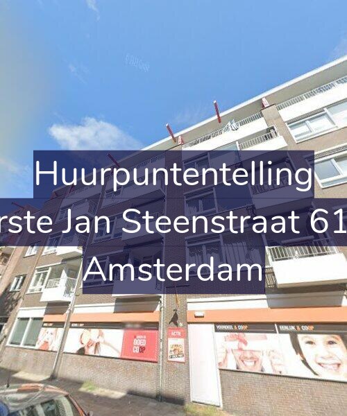Foto gevel Huurpuntentelling voor Eerste Jan Steenstraat 61-A, Amsterdam
