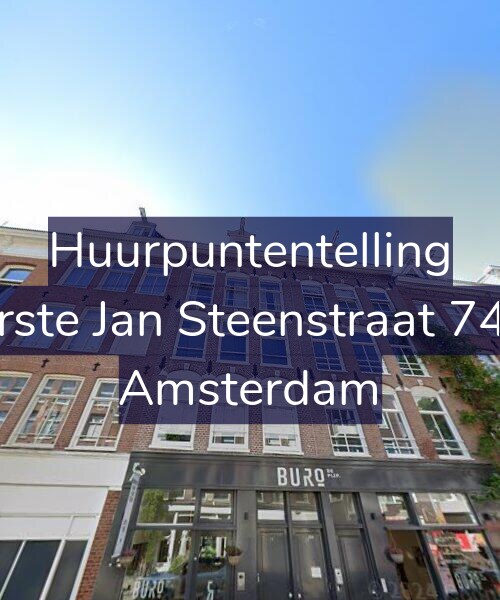 Foto gevel Huurpuntentelling voor Eerste Jan Steenstraat 74-3, Amsterdam