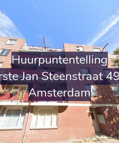 Foto gevel Huurpuntentelling voor Eerste Jan Steenstraat 49-D, Amsterdam