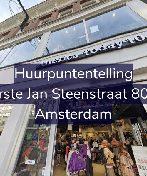 Foto gevel Huurpuntentelling voor Eerste Jan Steenstraat 80-B, Amsterdam