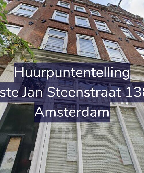 Foto gevel Huurpuntentelling voor Eerste Jan Steenstraat 138-1, Amsterdam