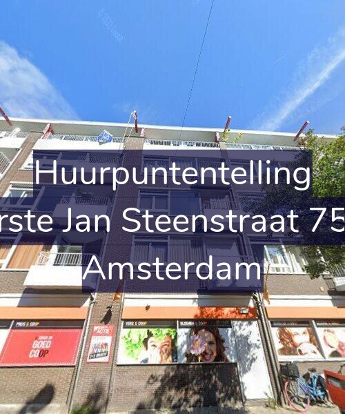Foto gevel Huurpuntentelling voor Eerste Jan Steenstraat 75-B, Amsterdam