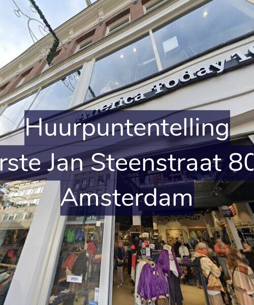 Foto gevel Huurpuntentelling voor Eerste Jan Steenstraat 80-E, Amsterdam