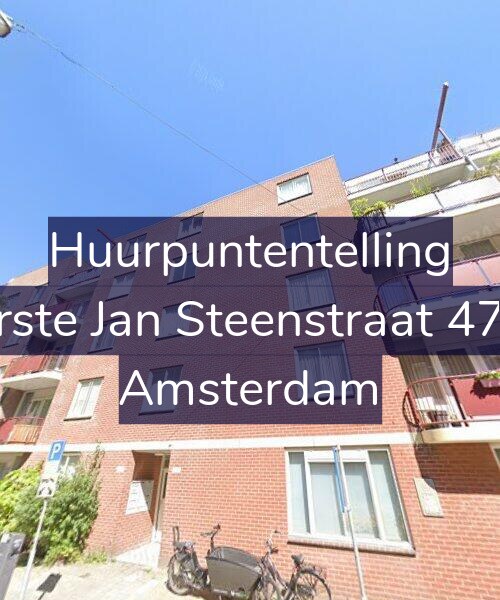 Foto gevel Huurpuntentelling voor Eerste Jan Steenstraat 47-C, Amsterdam