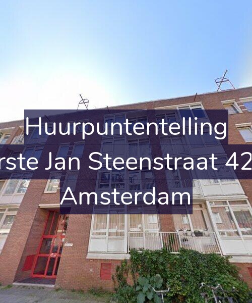 Foto gevel Huurpuntentelling voor Eerste Jan Steenstraat 42-A, Amsterdam