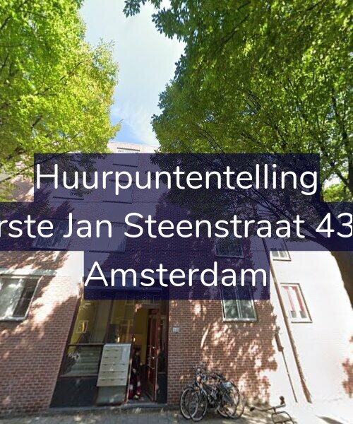 Foto gevel Huurpuntentelling voor Eerste Jan Steenstraat 43-A, Amsterdam