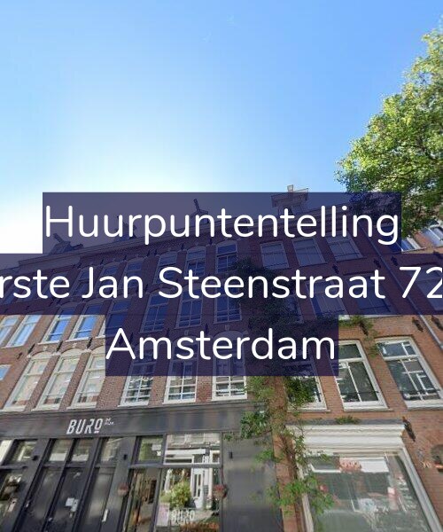 Foto gevel Huurpuntentelling voor Eerste Jan Steenstraat 72-2, Amsterdam