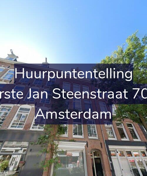 Foto gevel Huurpuntentelling voor Eerste Jan Steenstraat 70-3, Amsterdam