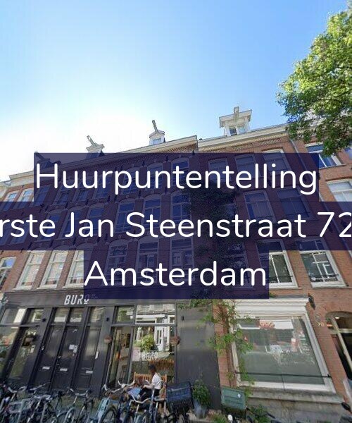 Foto gevel Huurpuntentelling voor Eerste Jan Steenstraat 72-4, Amsterdam