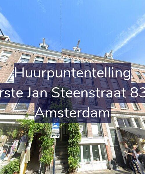 Foto gevel Huurpuntentelling voor Eerste Jan Steenstraat 83-2, Amsterdam