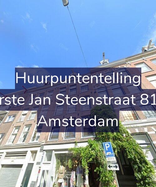 Foto gevel Huurpuntentelling voor Eerste Jan Steenstraat 81-3, Amsterdam