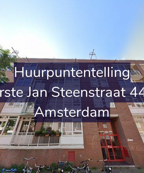 Foto gevel Huurpuntentelling voor Eerste Jan Steenstraat 44-F, Amsterdam