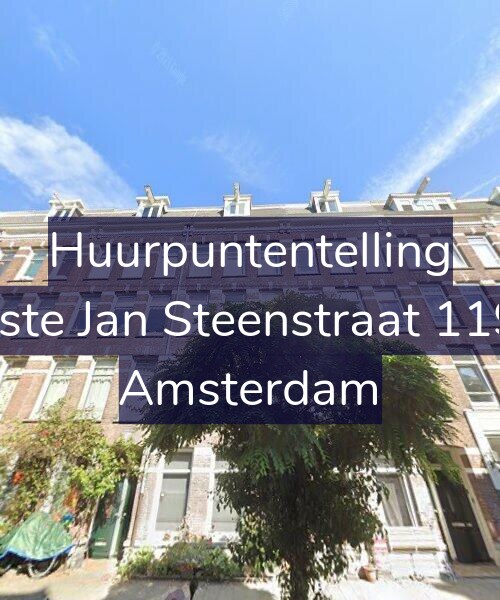 Foto gevel Huurpuntentelling voor Eerste Jan Steenstraat 119-2, Amsterdam