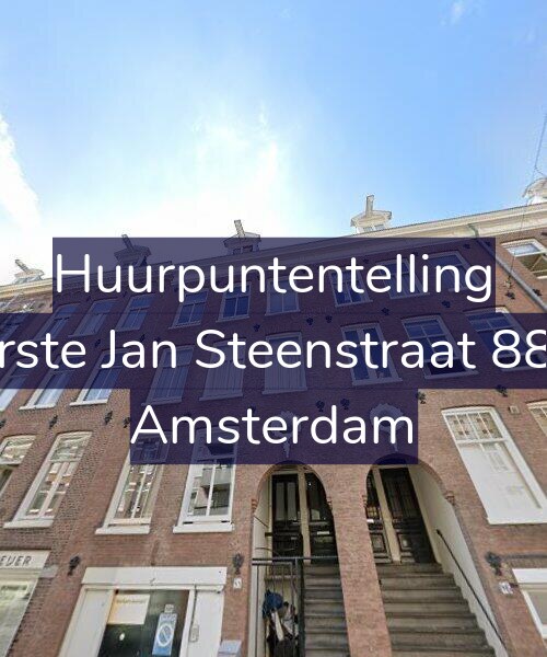 Foto gevel Huurpuntentelling voor Eerste Jan Steenstraat 88-3, Amsterdam