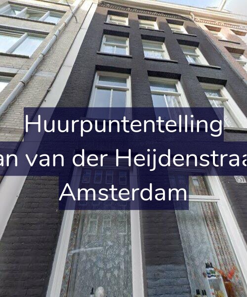 Foto gevel Huurpuntentelling voor Eerste Jan van der Heijdenstraat 157-1, Amsterdam