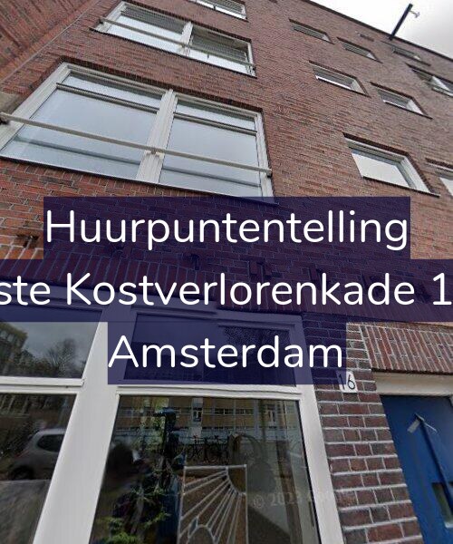 Foto gevel Huurpuntentelling voor Eerste Kostverlorenkade 16-1, Amsterdam