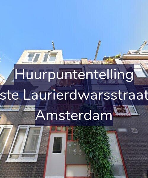 Foto gevel Huurpuntentelling voor Eerste Laurierdwarsstraat 61, Amsterdam