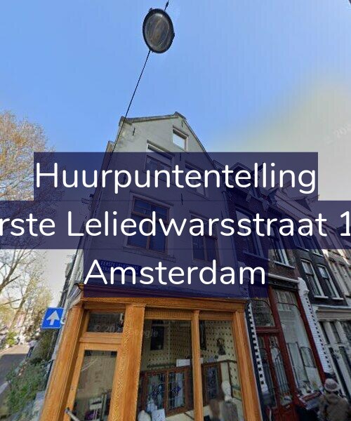 Foto gevel Huurpuntentelling voor Eerste Leliedwarsstraat 1-1, Amsterdam