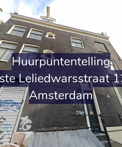 Foto gevel Huurpuntentelling voor Eerste Leliedwarsstraat 12-C, Amsterdam