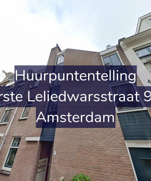 Foto gevel Huurpuntentelling voor Eerste Leliedwarsstraat 9-D, Amsterdam