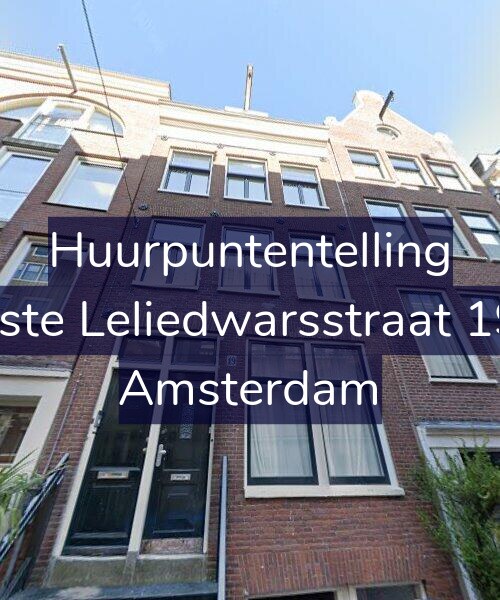 Foto gevel Huurpuntentelling voor Eerste Leliedwarsstraat 19-1, Amsterdam