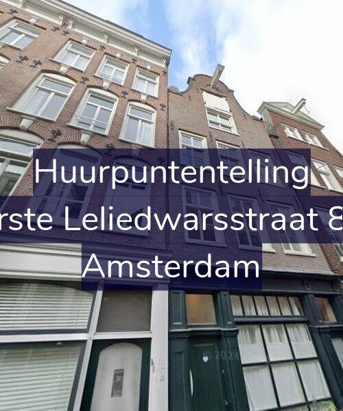 Foto gevel Huurpuntentelling voor Eerste Leliedwarsstraat 8-B, Amsterdam