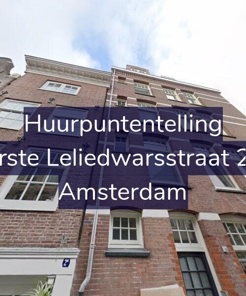 Foto gevel Huurpuntentelling voor Eerste Leliedwarsstraat 2-2, Amsterdam