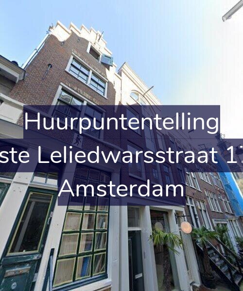 Foto gevel Huurpuntentelling voor Eerste Leliedwarsstraat 17-A, Amsterdam