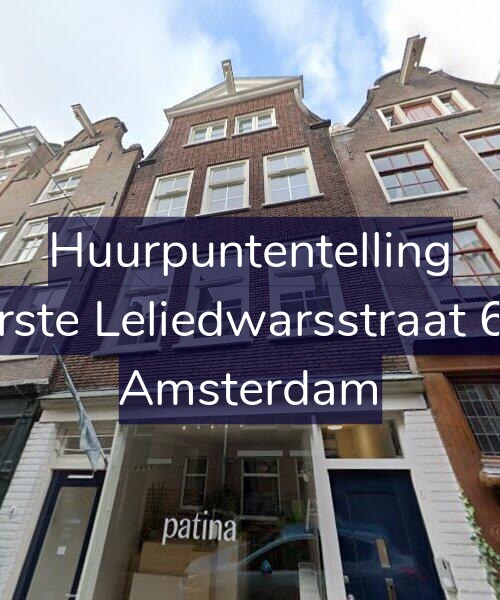 Foto gevel Huurpuntentelling voor Eerste Leliedwarsstraat 6-1, Amsterdam