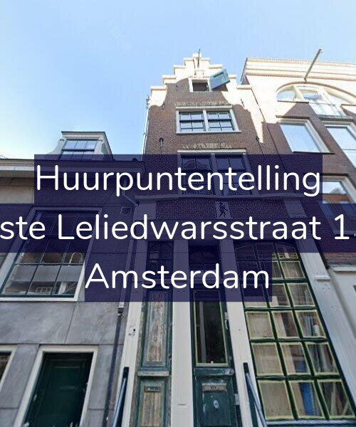 Foto gevel Huurpuntentelling voor Eerste Leliedwarsstraat 15-1, Amsterdam
