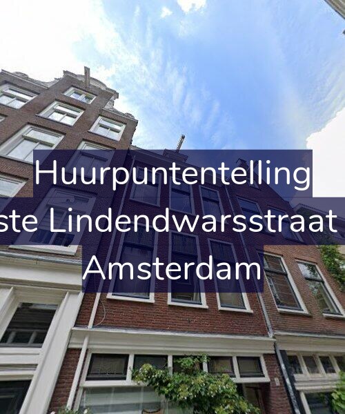 Foto gevel Huurpuntentelling voor Eerste Lindendwarsstraat 4-2, Amsterdam