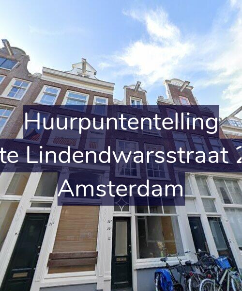 Foto gevel Huurpuntentelling voor Eerste Lindendwarsstraat 24-B, Amsterdam