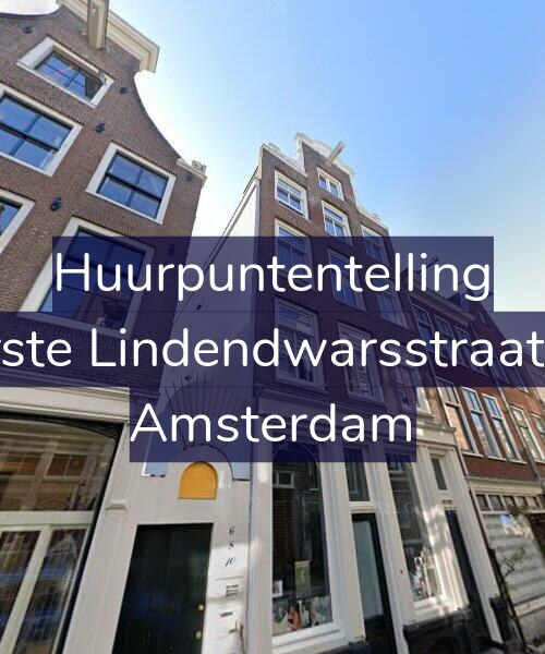 Foto gevel Huurpuntentelling voor Eerste Lindendwarsstraat 10, Amsterdam