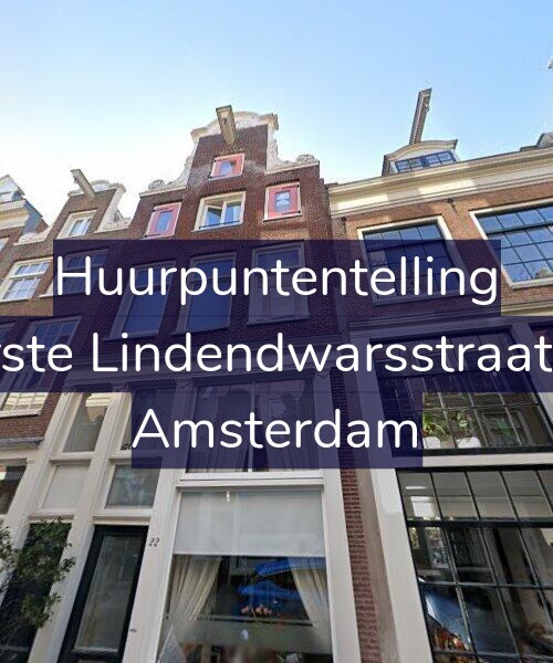 Foto gevel Huurpuntentelling voor Eerste Lindendwarsstraat 22, Amsterdam