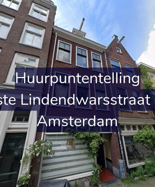 Foto gevel Huurpuntentelling voor Eerste Lindendwarsstraat 4-H, Amsterdam
