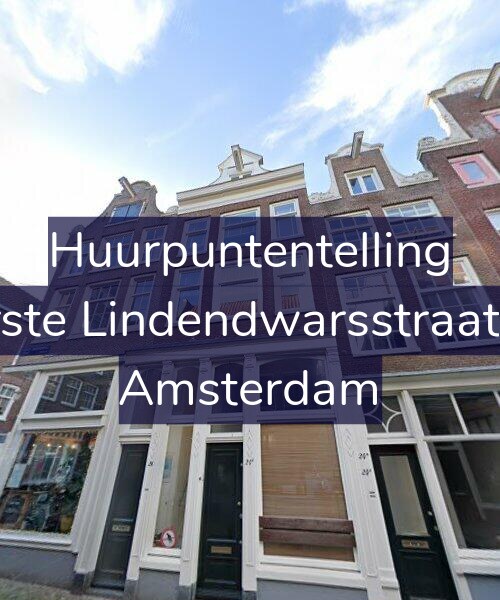 Foto gevel Huurpuntentelling voor Eerste Lindendwarsstraat 26, Amsterdam