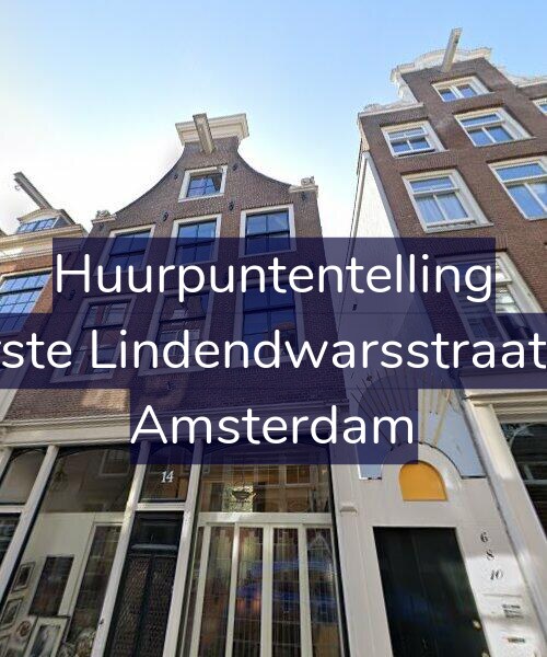Foto gevel Huurpuntentelling voor Eerste Lindendwarsstraat 14, Amsterdam