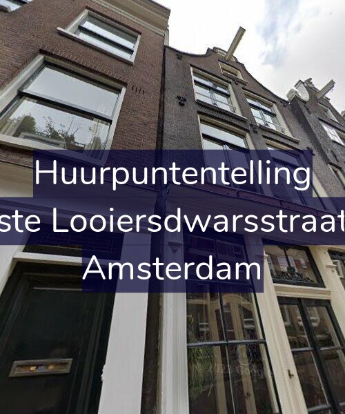 Foto gevel Huurpuntentelling voor Eerste Looiersdwarsstraat 27, Amsterdam