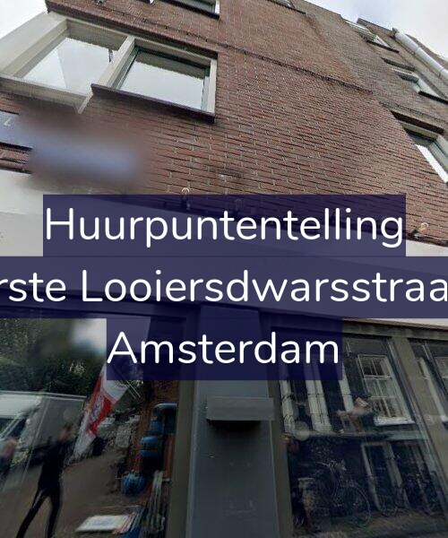 Foto gevel Huurpuntentelling voor Eerste Looiersdwarsstraat 1, Amsterdam