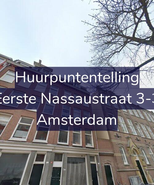 Foto gevel Huurpuntentelling voor Eerste Nassaustraat 3-3, Amsterdam