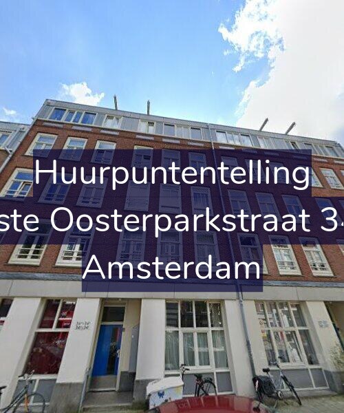 Foto gevel Huurpuntentelling voor Eerste Oosterparkstraat 34-D, Amsterdam